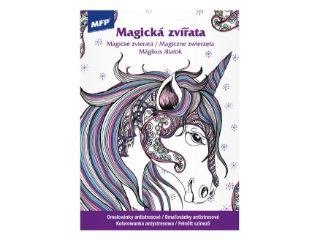Obrázek z Omalovánky antistresové A4 Magická zvířata 
